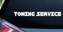 Towing Service Car or Truck Window Decal Sticker
