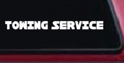 Towing Service Car or Truck Window Decal Sticker