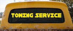Towing Service Car or Truck Window Decal Sticker (Yellow)
