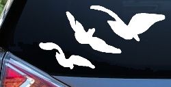 Three Birds Flying Car or Truck Window Decal Sticker