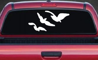 Three Birds Flying Car or Truck Window Decal Sticker