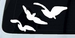 Three Birds Flying Car or Truck Window Decal Sticker