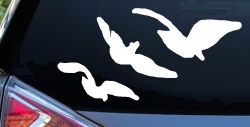 Three Birds Flying Car or Truck Window Decal Sticker