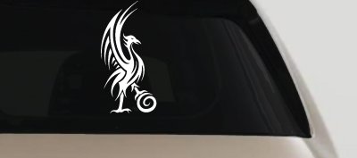 Phoenix Bird Tribal Tattoo Car or Truck Window Vinyl Decal Sticker
