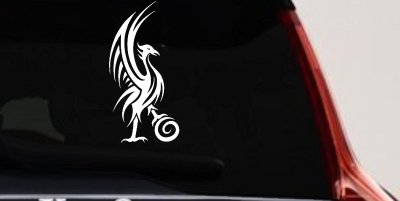 Phoenix Bird Tribal Tattoo Car or Truck Window Vinyl Decal Sticker