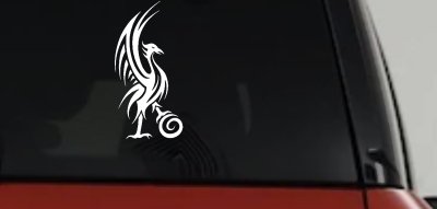 Phoenix Bird Tribal Tattoo Car or Truck Window Vinyl Decal Sticker