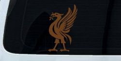 Phoenix Olive Branch In Mouth Tribal Car or Truck Window Decal Sticker (Copper)