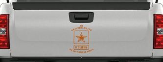My Granddaughter Wears Combat Boots Army Military Car or Truck Window Decal Sticker (Nut Brown)