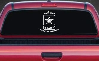 My Grandson Wears Combat Boots Army Military Car or Truck Window Decal Sticker