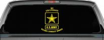 My Grandson Wears Combat Boots Army Military Car or Truck Window Decal Sticker (Yellow)