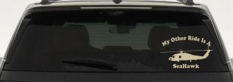 My Other Ride Is A SeaHawk Military Car or Truck Window Decal Sticker (Desert Sand)