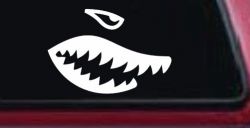 Shark Teeth Military Car or Truck Window Decal Sticker