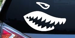 Shark Teeth Military Car or Truck Window Decal Sticker