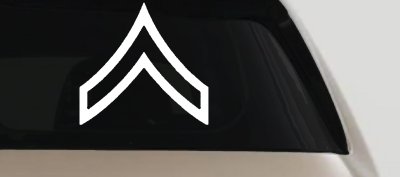 Army Private Military Car or Truck Window Vinyl Decal Sticker