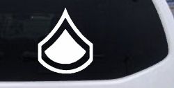 Army Private First Class Military Car or Truck Window Decal Sticker