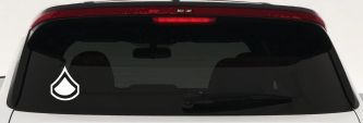 Army Private First Class Military Car or Truck Window Decal Sticker (White)