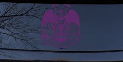 Scottish Rite Wings 32nd Other Car or Truck Window Vinyl Decal Sticker (Violet)