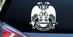 Scottish Rite Wings 32nd Other Car or Truck Window Decal Sticker
