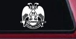 Scottish Rite Wings 32nd Other Car or Truck Window Decal Sticker