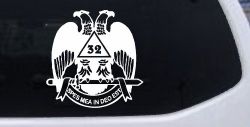 Scottish Rite Wings 32nd Other Car or Truck Window Decal Sticker