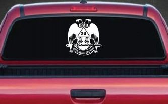 Scottish Rite Wings 32nd Other Car or Truck Window Decal Sticker