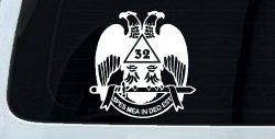 Scottish Rite Wings 32nd Other Car or Truck Window Decal Sticker