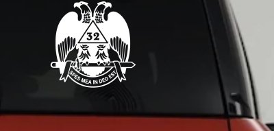 Scottish Rite Wings 32nd Other Car or Truck Window Vinyl Decal Sticker