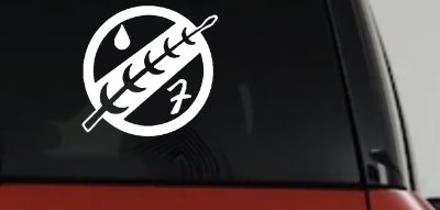 Mandalorian Crest Boba Fett Sci Fi Car or Truck Window Vinyl Decal Sticker