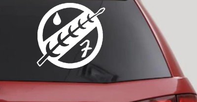 Mandalorian Crest Boba Fett Sci Fi Car or Truck Window Vinyl Decal Sticker