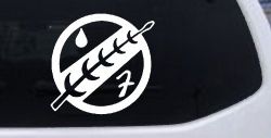 Mandalorian Crest Boba Fett Sci Fi Car or Truck Window Decal Sticker
