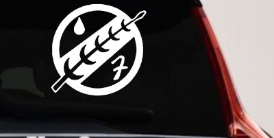 Mandalorian Crest Boba Fett Sci Fi Car or Truck Window Vinyl Decal Sticker