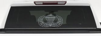 AIRBORNE Wings Military Car or Truck Window Decal Sticker (Telegrey)
