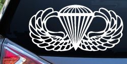 AIRBORNE Wings Military Car or Truck Window Decal Sticker