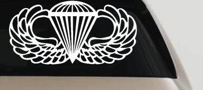 AIRBORNE Wings Military Car or Truck Window Vinyl Decal Sticker