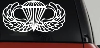 AIRBORNE Wings Military Car or Truck Window Vinyl Decal Sticker