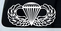 AIRBORNE Wings Military Car or Truck Window Decal Sticker