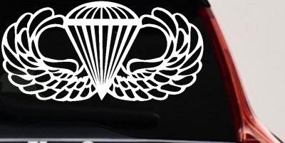 AIRBORNE Wings Military Car or Truck Window Vinyl Decal Sticker