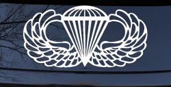 AIRBORNE Wings Military Car or Truck Window Decal Sticker