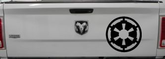 Galactic Empire Emblem Sci Fi Car or Truck Window Decal Sticker (Black)