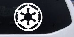 Galactic Empire Emblem Sci Fi Car or Truck Window Decal Sticker