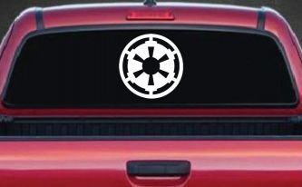 Galactic Empire Emblem Sci Fi Car or Truck Window Decal Sticker