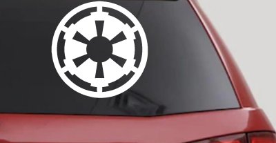 Galactic Empire Emblem Sci Fi Car or Truck Window Vinyl Decal Sticker
