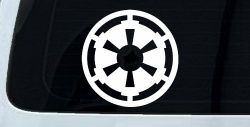 Galactic Empire Emblem Sci Fi Car or Truck Window Decal Sticker