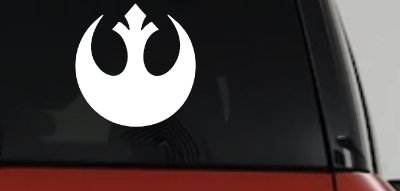 Rebel Alliance Emblem Sci Fi Car or Truck Window Vinyl Decal Sticker