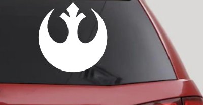 Rebel Alliance Emblem Sci Fi Car or Truck Window Vinyl Decal Sticker