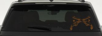 Military Police Cross Pistols Military Car or Truck Window Decal Sticker (Copper)