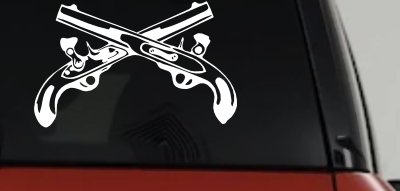 Military Police Cross Pistols Military Car or Truck Window Vinyl Decal Sticker