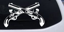 Military Police Cross Pistols Military Car or Truck Window Decal Sticker