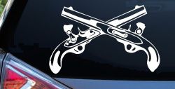Military Police Cross Pistols Military Car or Truck Window Decal Sticker