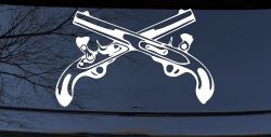 Military Police Cross Pistols Military Car or Truck Window Decal Sticker